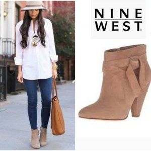 Nine West Acesso Suede Booties